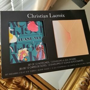 ❗Christian Lacroix Art Deco Notecards and Envelopes Set❗